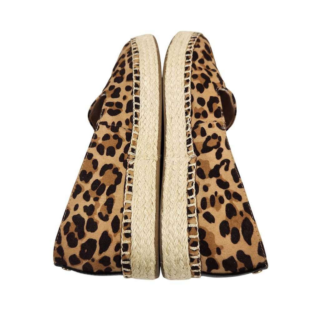 Dr Scholls Womens Find Me Leopard Print Espadrille Flats Casual Shoes Size 8M - Picture 3 of 10